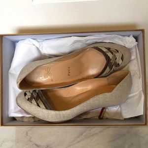 Grey Snakeskin Louboutin's Size 36.5